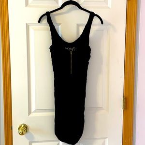 Black mini dress